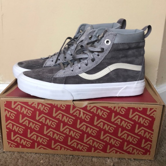 vans high tops gray